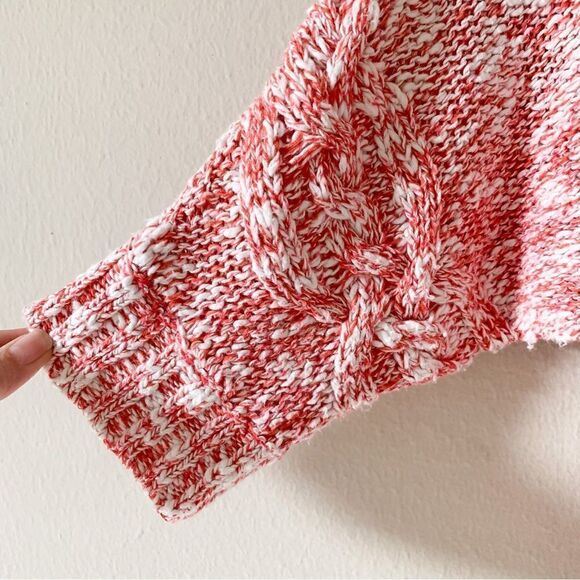 Far Away From Close Geranium Confetti V-neck Pullover Sweater - Picture 4 of 7